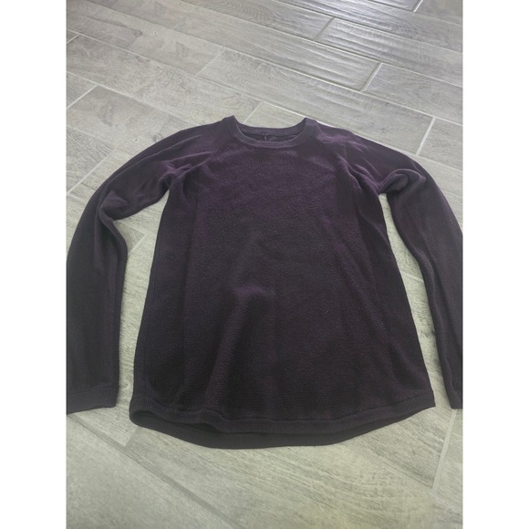 Lululemon Sit in Lotus Black Cherry Purple Long Sleeve Merino Wool Sweater 6 - Picture 4 of 9